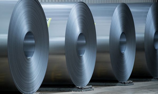 Galvanized steel in rolls